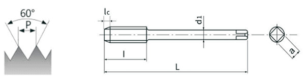  метчик MG31-16150 M16 шаг 1.50