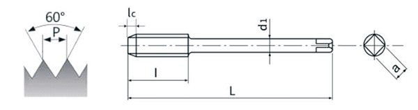  метчик MK10-12175 M12 шаг 1.75 Ручные метчики