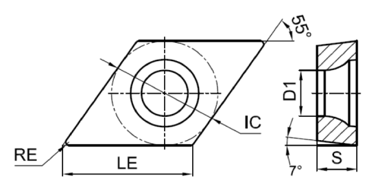 пластина токарная геометрия DC** бренд GESAC