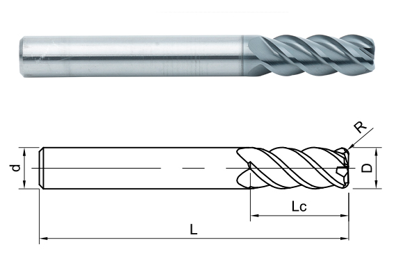 фреза монолитная твердосплавная