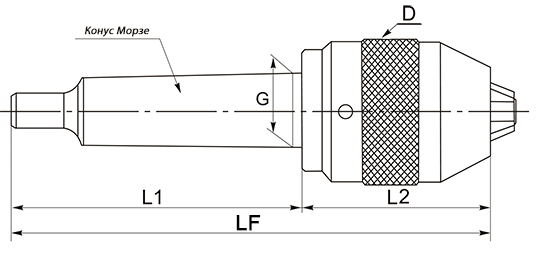 патрон фрезерный конус морзе