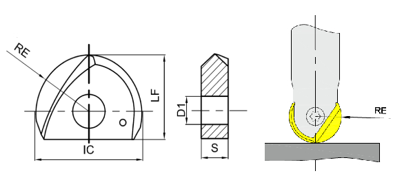 фрезерная пластина QTD-S-T бренд GESAC