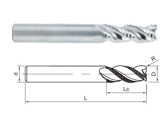 фреза монолитная твердосплавная SA210-NR-08002