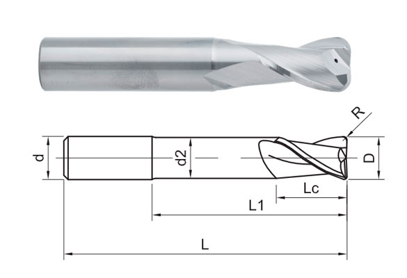 фреза монолитная твердосплавная SA300-RN2-06002