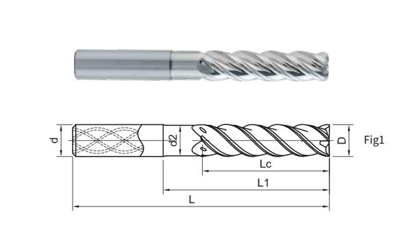 фреза монолитная твердосплавная SA300-SF-IC-SN4-20063