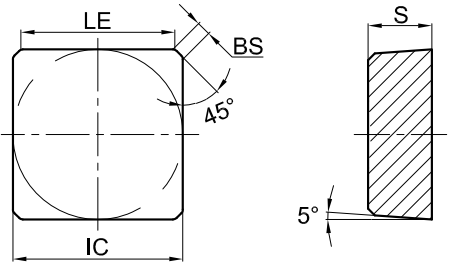 фрезерная пластина SBEX бренд GESAC