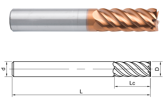 фреза монолитная твердосплавная SH260-S6-12-30-H