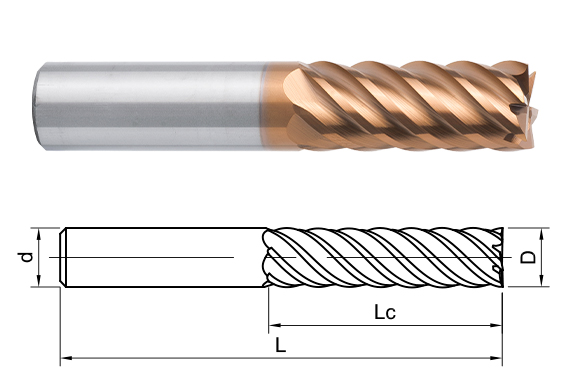 фреза монолитная твердосплавная SH260-SL6-10-50-H