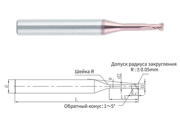 фреза монолитная твердосплавная SHM200-RN2-1.5-15-0.2-K