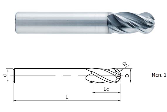 фреза монолитная твердосплавная SS600-B4-04008