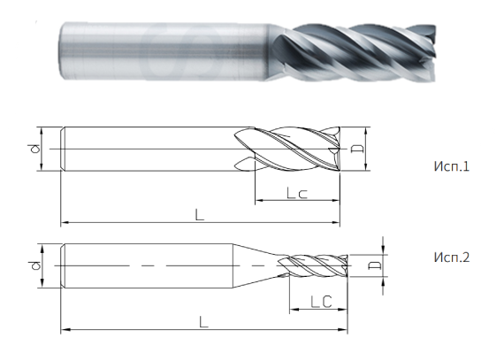 фреза монолитная твердосплавная ST210-S4-03009A