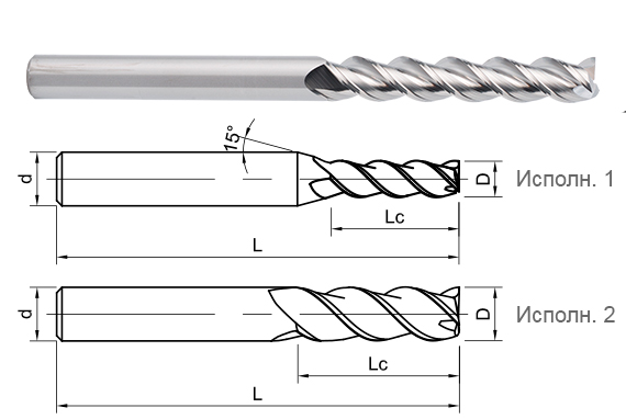 фреза монолитная твердосплавная UA100-SL3-03025