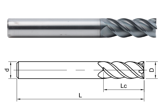 фреза монолитная твердосплавная SA300-S3-08025