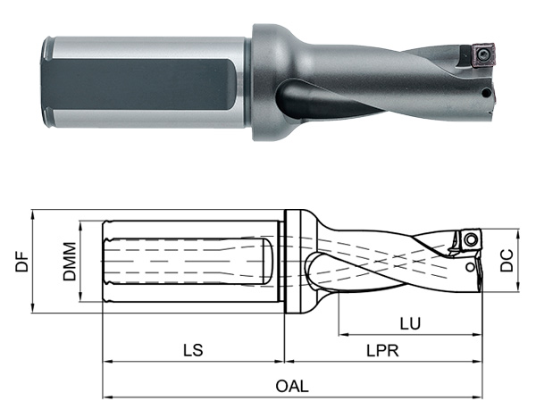 корпус сверла GHD-140-3D-FC20-Q04S