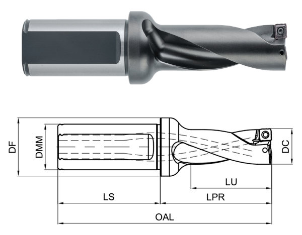 корпус сверла GHD-235-3D-FC25-Q07S