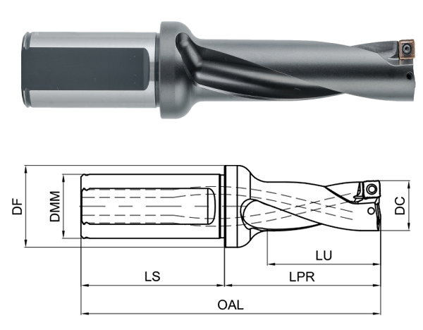 корпус сверла GHD-250-4D-FC25-Q07S