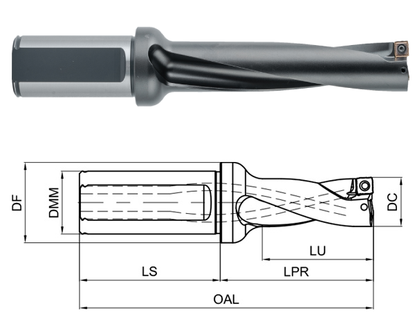 корпус сверла GHD-155-5D-FC20-Q04S