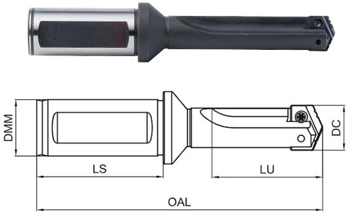 корпус сверла GSD-125-01D-FC20-S