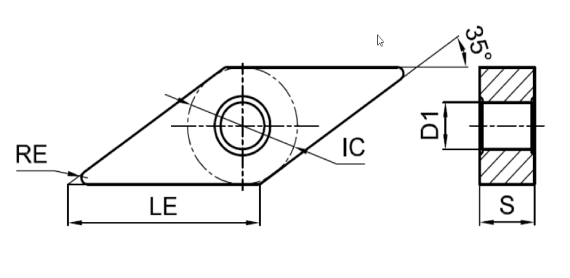 токарная пластина VNMG160404-EL-GST7115 бренд GESAC